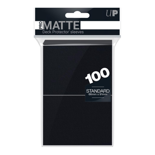 Ultra-Pro-100-Matte-Deck-Protector-Sleeves-Black